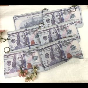$100 Bill Change Purse Wallet 6 piece New